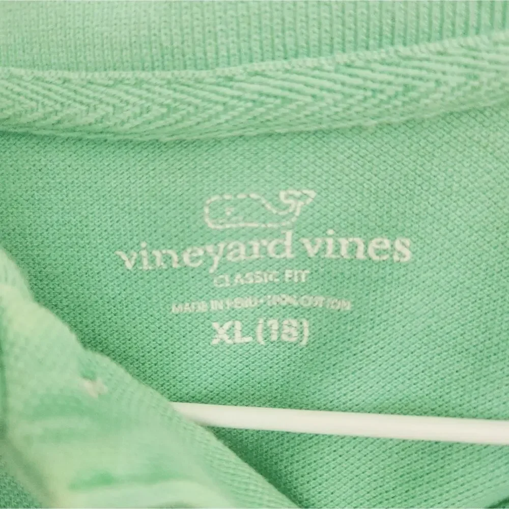 XL Vineyard Vines Green Polo